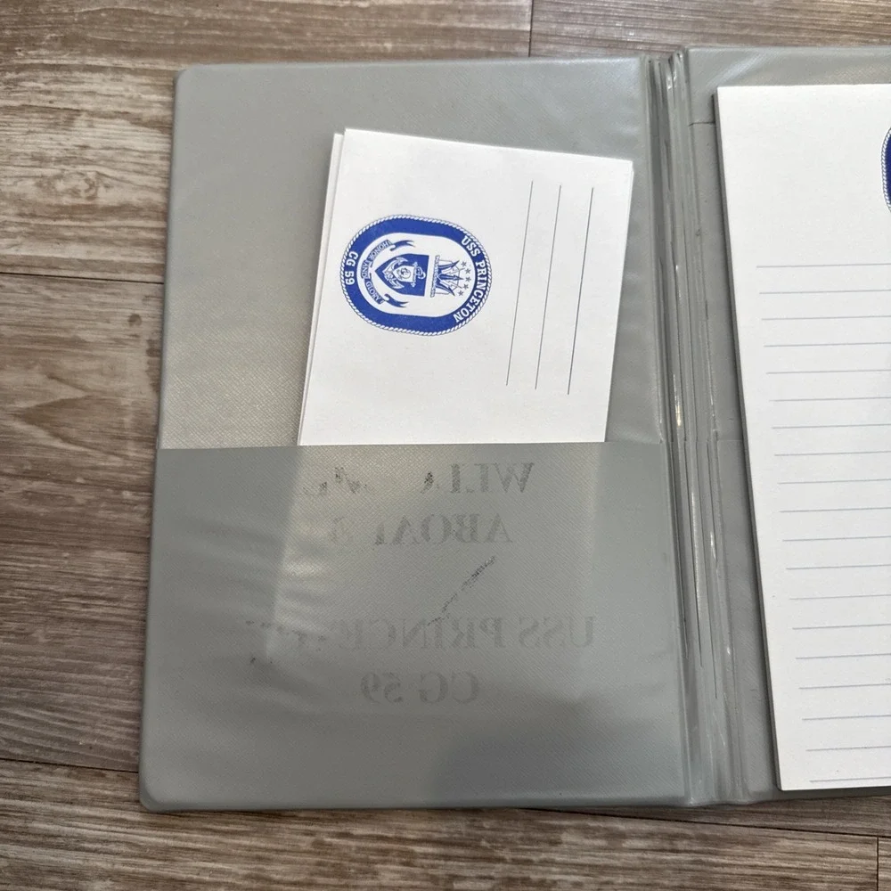 USS PRINCETON CG 59 Letterhead Stationary Book with‎ Envelopes